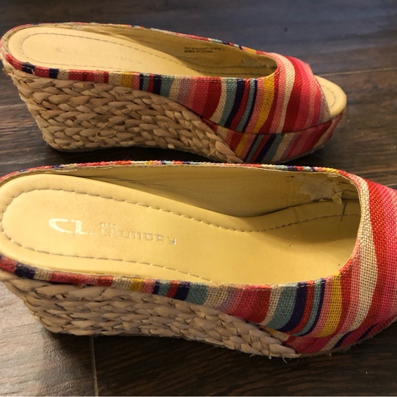 Chinese Laundry multicolor sandals size 7.5 GUC - Picture 5 of 6